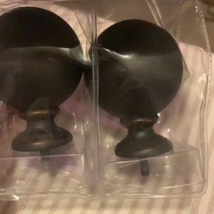 Set of 2 Dark Bronze Finish Finials